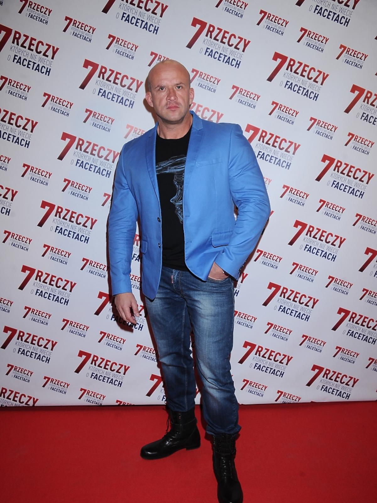 Tomasz Oświeciński na premierze filmu