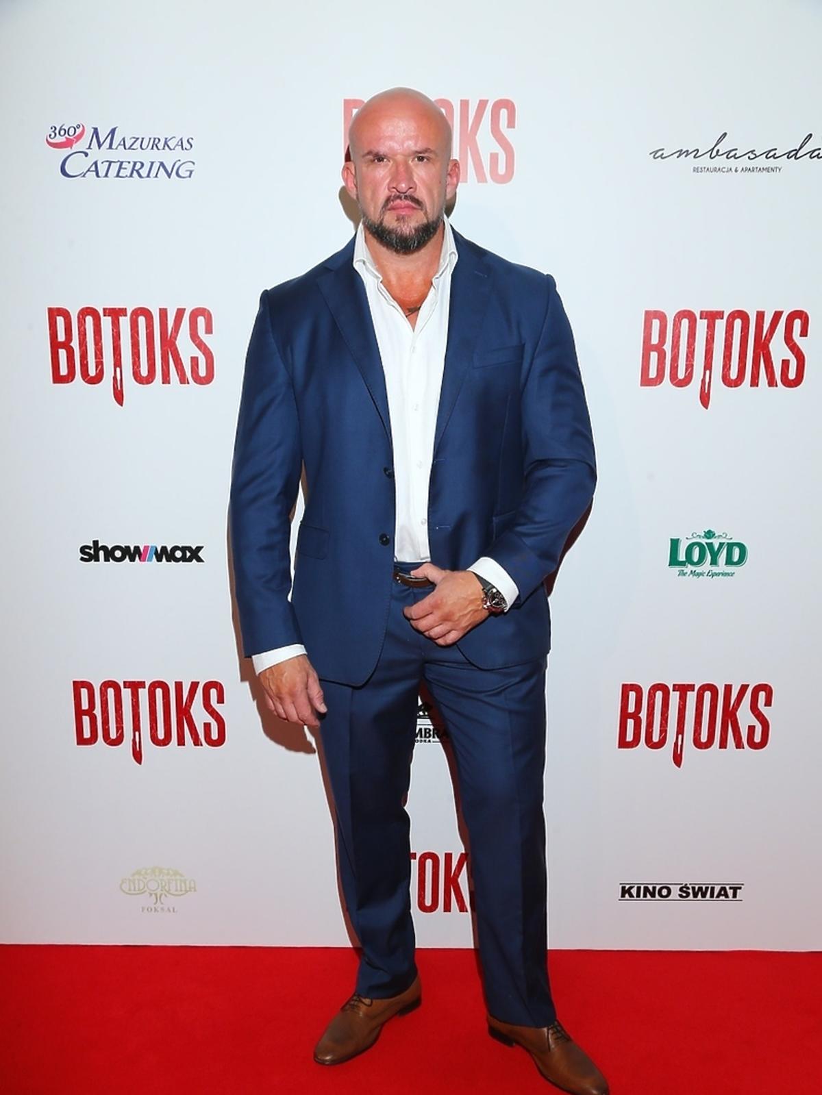 Tomasz Oświeciński na premierze filmu