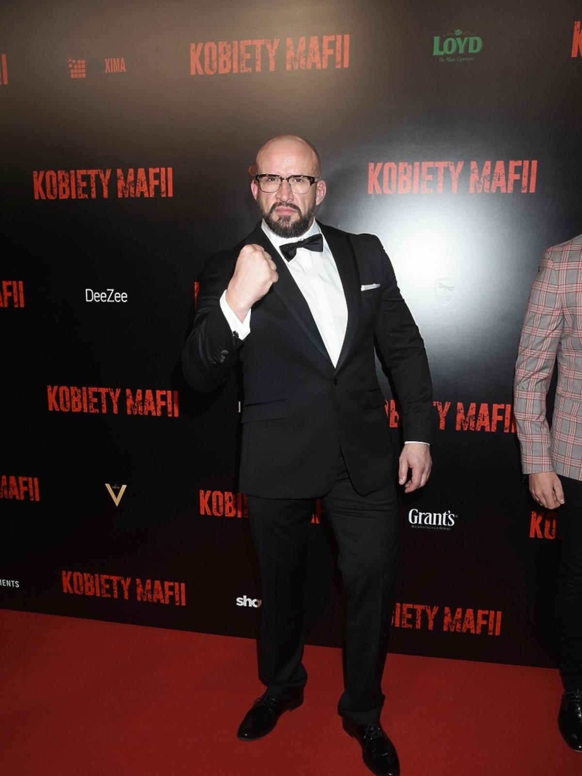 Tomasz Oświeciński na premierze filmu