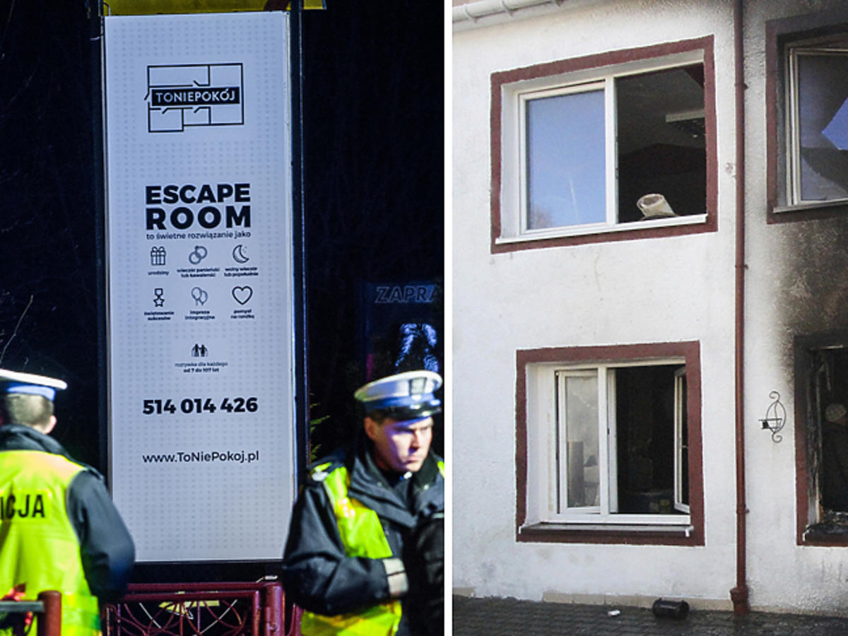 Tragedia w koszalinie, pożar w escape roomie