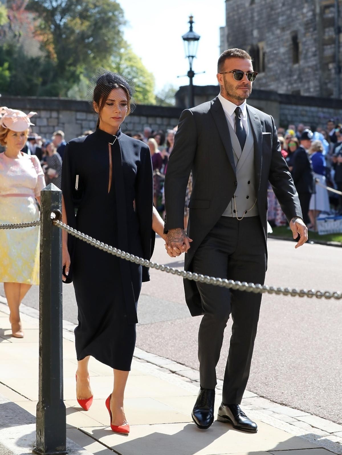 Victoria i David Beckham na ślubie Meghan Markle i księcia Harry'ego
