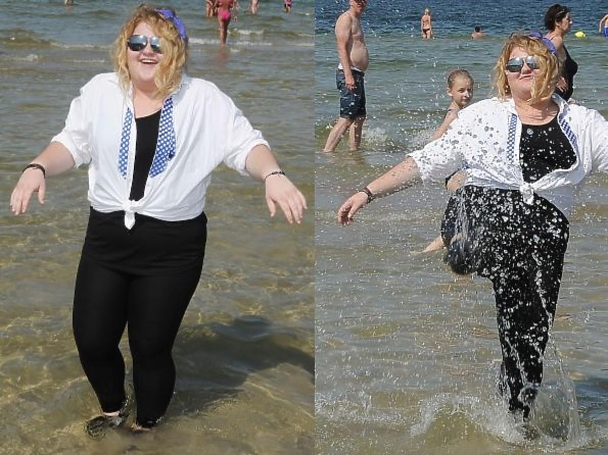 Weronika Grycan tańczy w wodzie