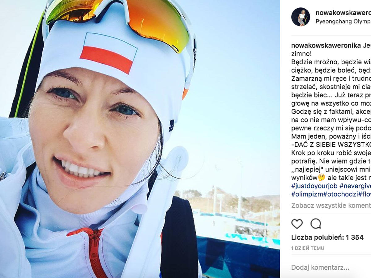 Weronika Nowakowska, reprezentantka Polski w biathlonie na Igrzyskach Olimpijskich w Korei Południowej