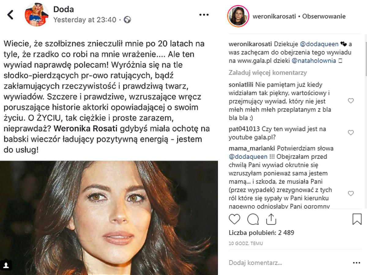 Weronika Rosati o rozstaniu z Robertem Śmigielskim
