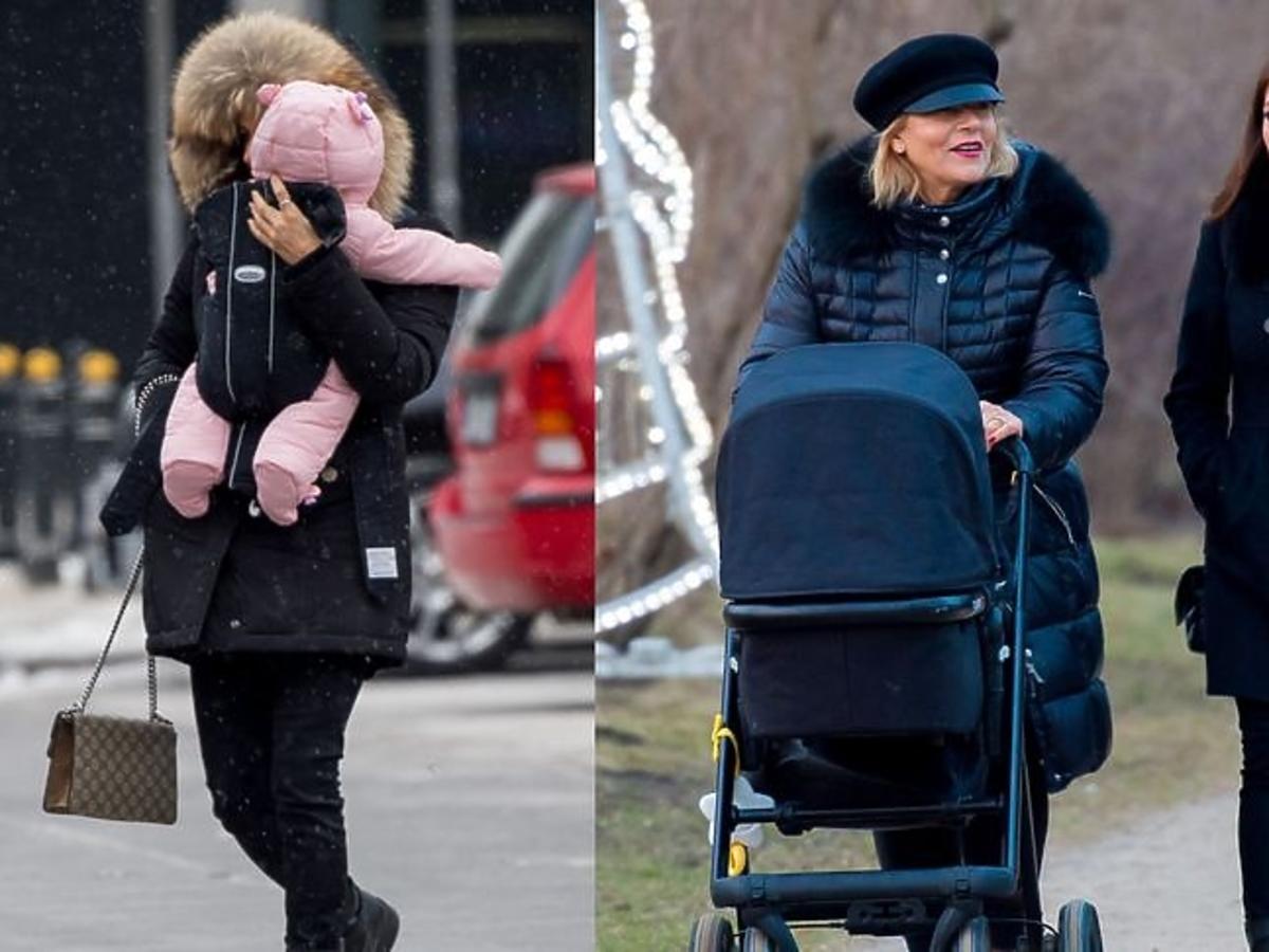 Weronika Rosati z córką w Warszawie
