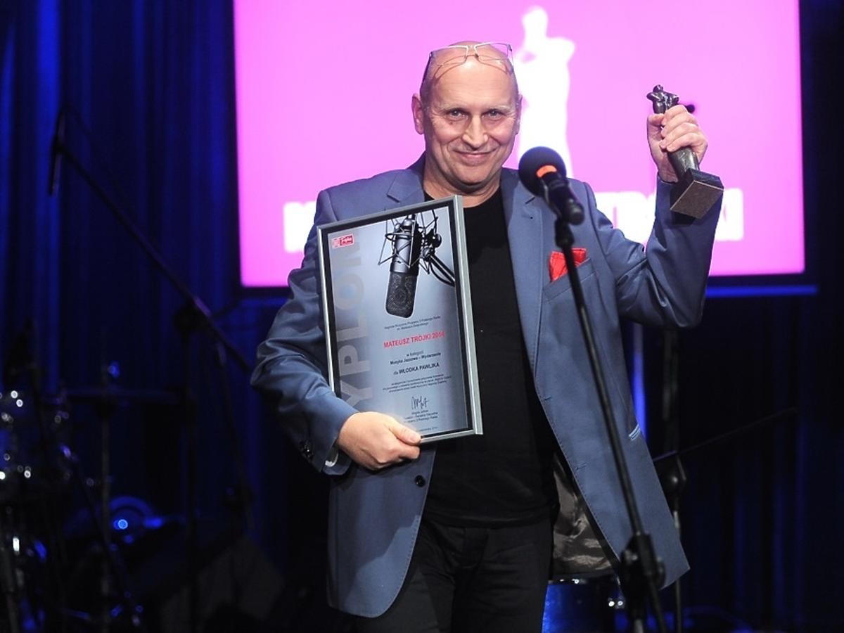 Włodek Pawlik na rozdaniu nagród Trójki 2014