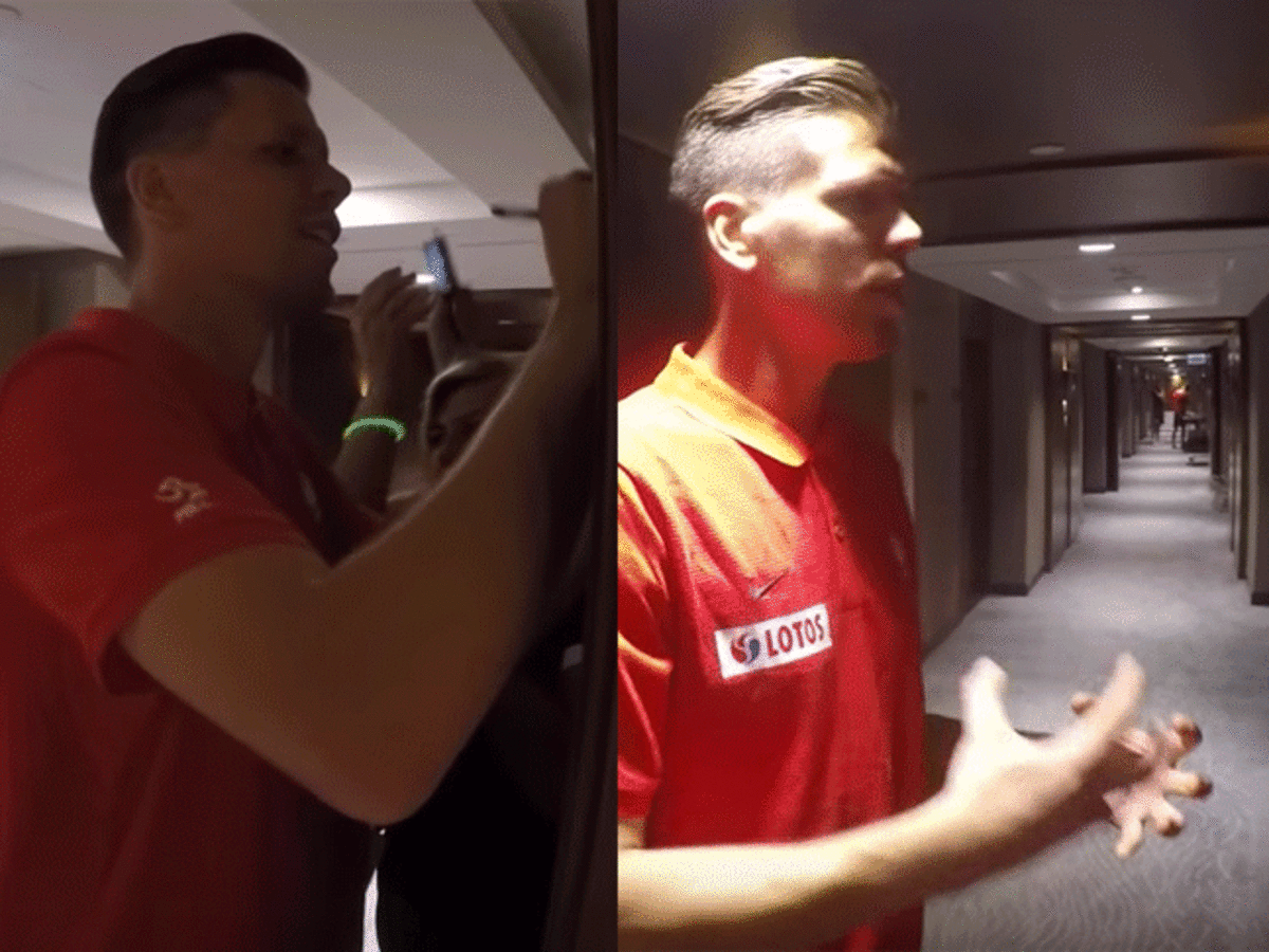 Wojciech Szczęsny, Grzegorz Krychowiak na zgrupowaniu kadry w Warszawie