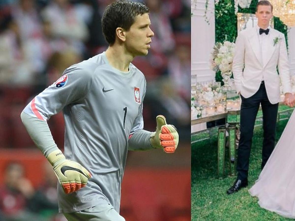 Wojciech Szczęsny w szarym stroju sportowym