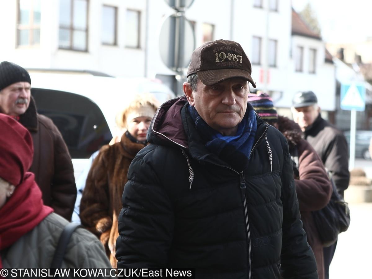 Wojciech Wysocki na pogrzebie Agnieszki Kotulanki
