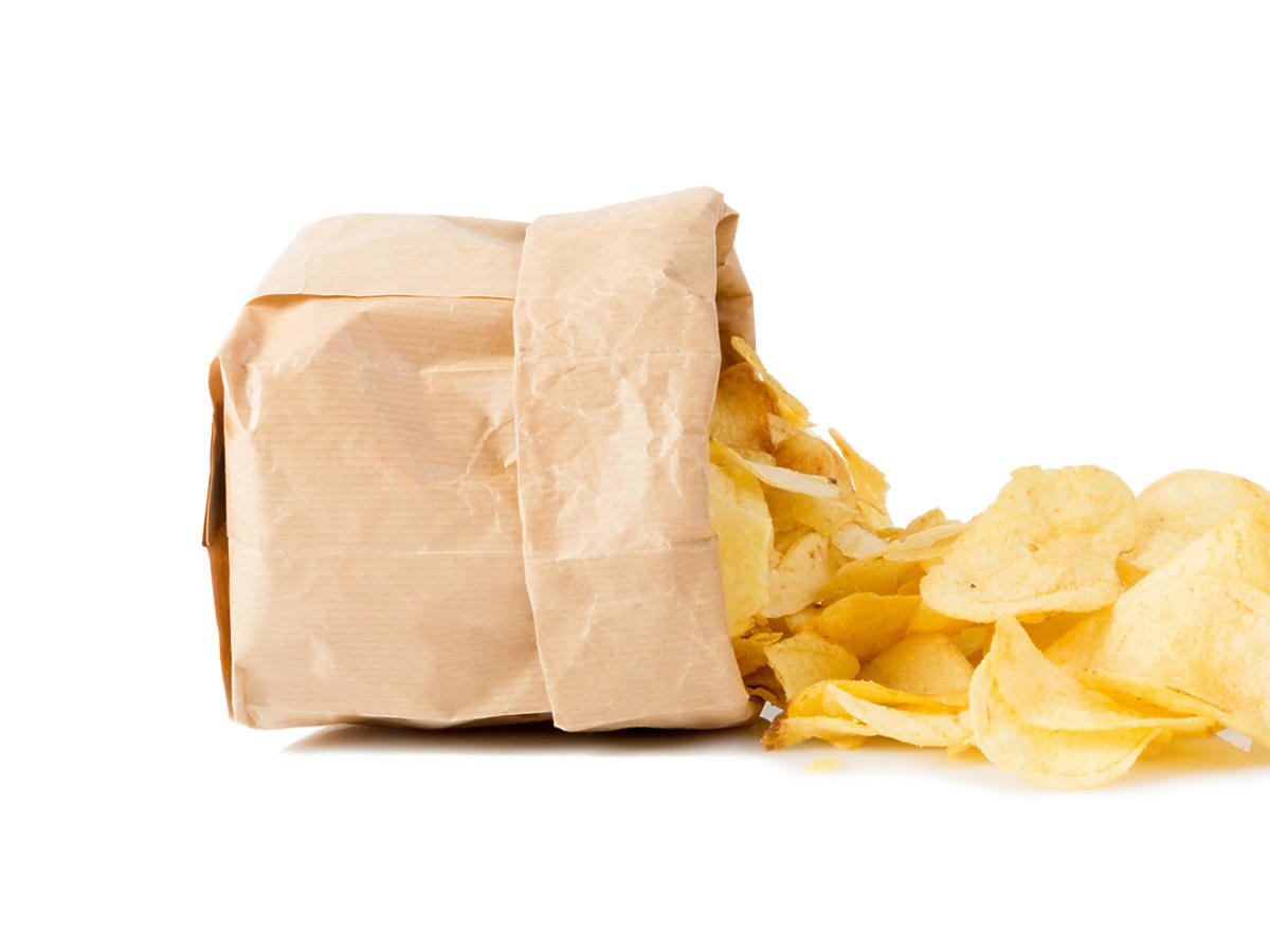 Worek z chipsami.