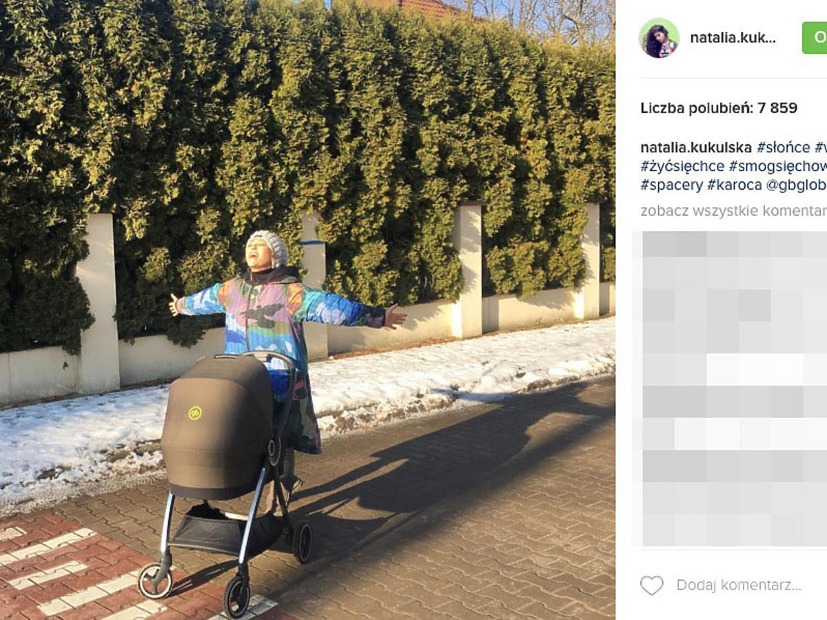 wózek córki Natalii Kukulskiej