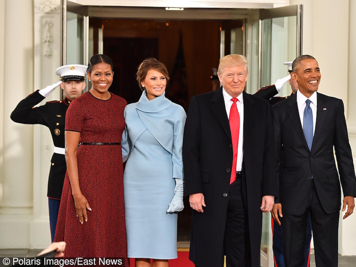 Zaprzysiężenie Donalda Trumpa na prezydenta USA - Barack Obama i Michelle Obama, Donald Trump i Melania Trump