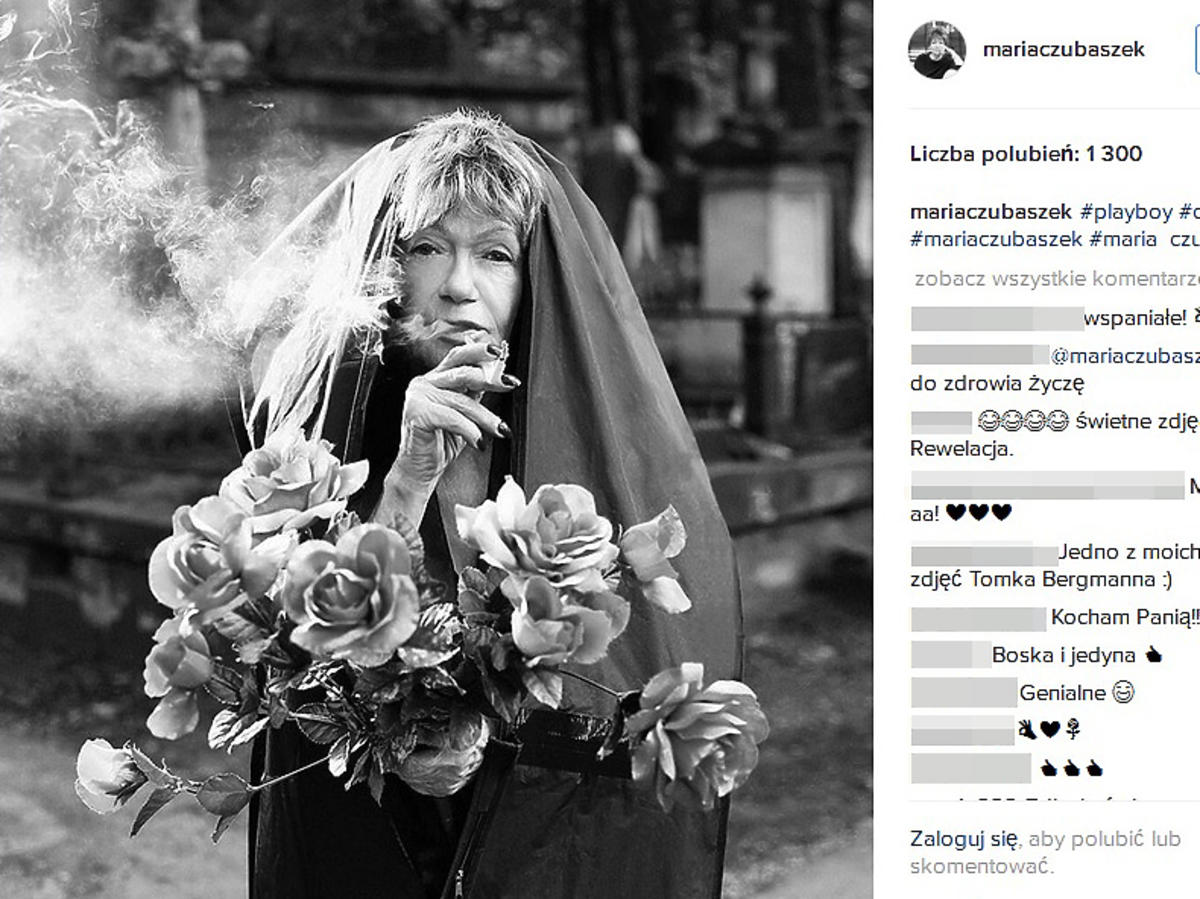 Żarty Marii Czubaszek na Instagramie