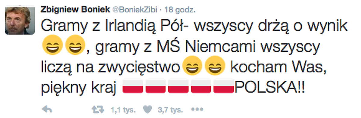 Zbigniew Boniek po meczu Polska-Niemcy