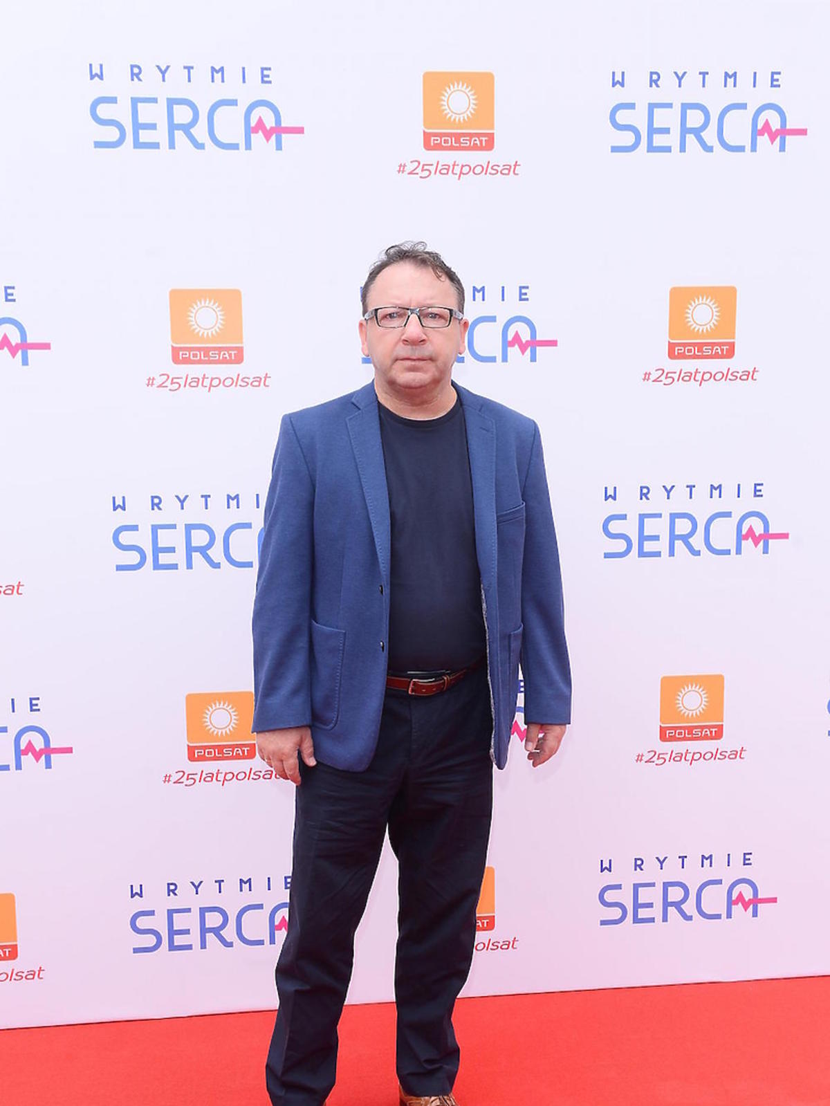 Zbigniew Zamachowski na konferencji serialu