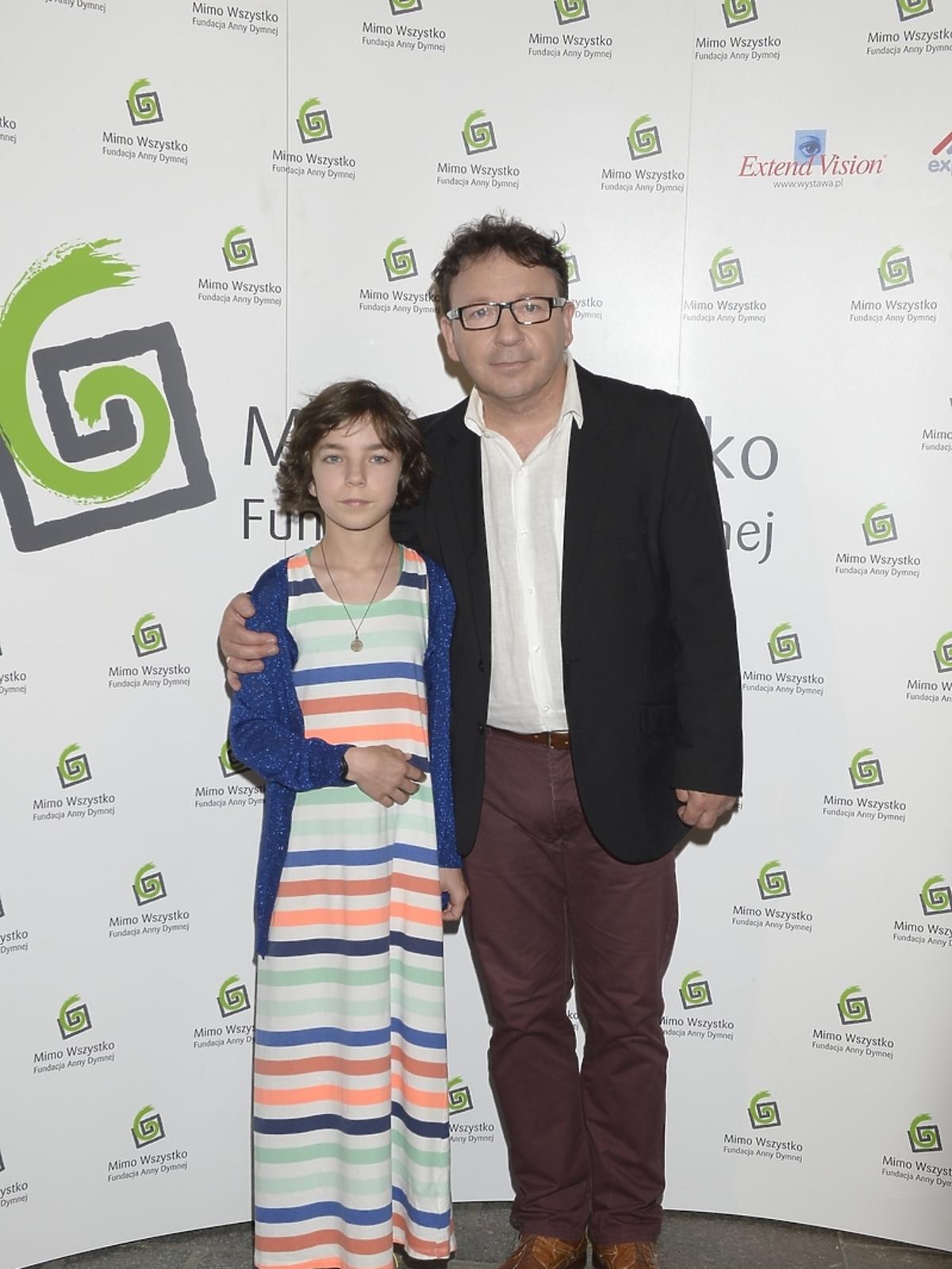 Zbigniew Zamachowski z córką Bronią na Festiwalu Zaczarowanej Piosenki