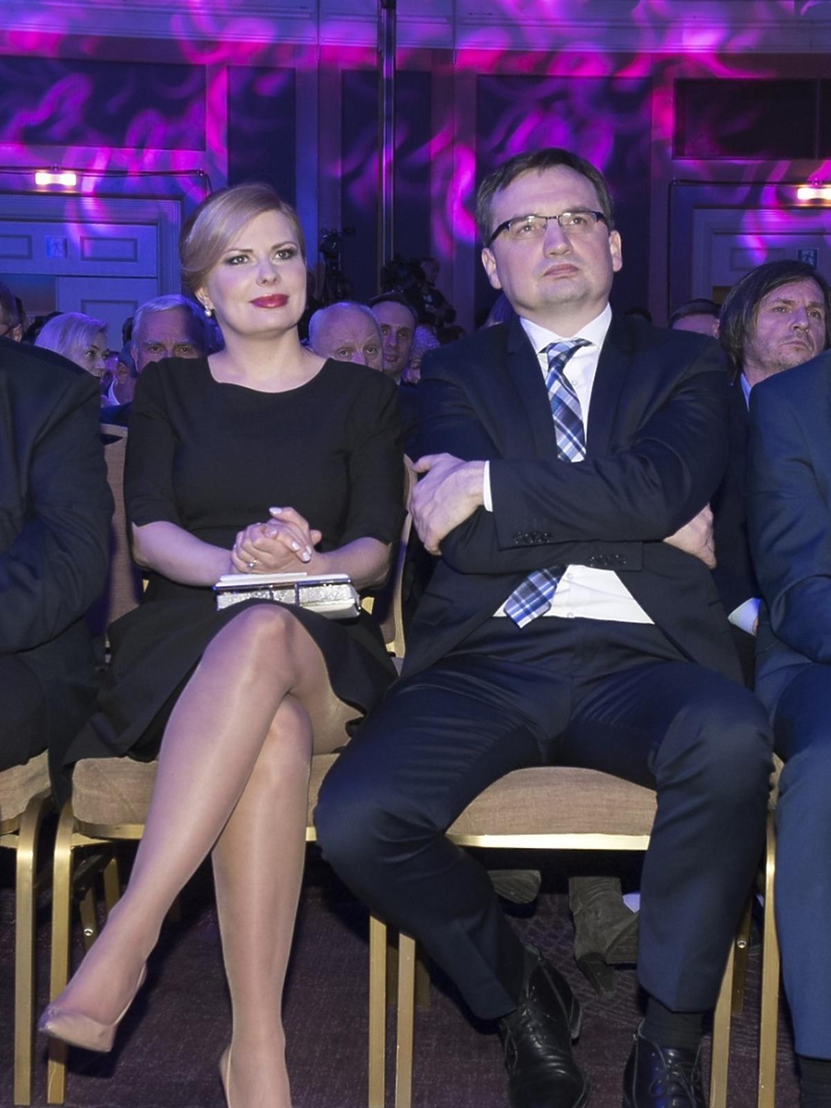 Zbigniew Ziobro z żoną na gali tygodnika