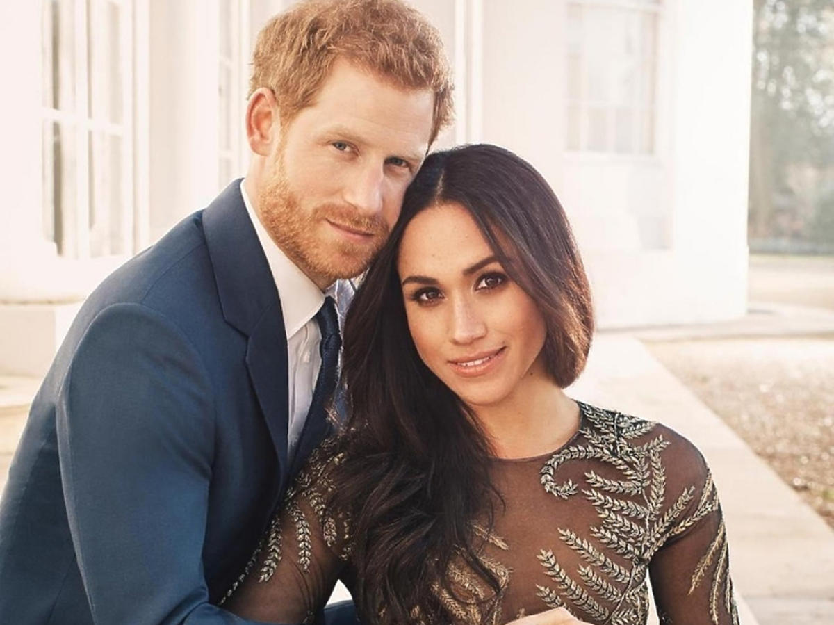 Zdjęcie Meghan Markle i księcia Harry'ego zrobione, aby uczcić ich zaręczyny