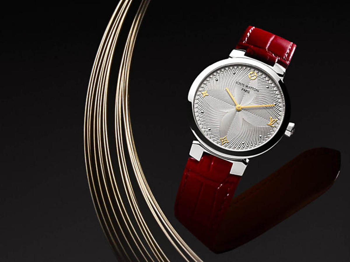Zegarek Tambour Slim Metallic Flower, 10000 zł