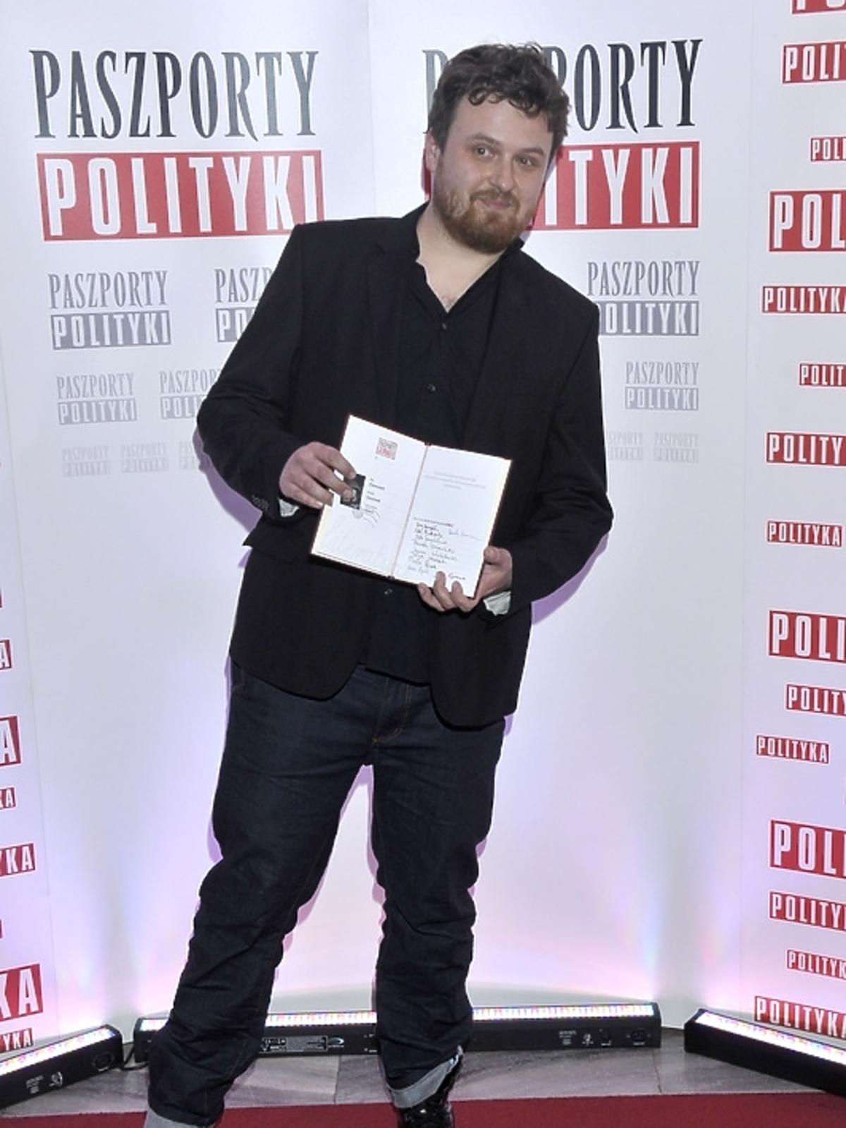 Ziemowit Szczerek na gali Paszporty Polityki 2014