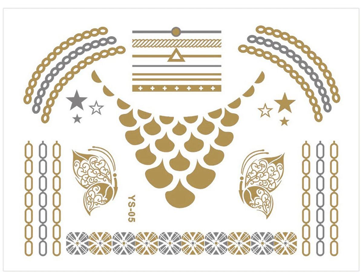 Naklejane tatuaże Metallic Body Tattoo, SUNEW, 19,99 zł