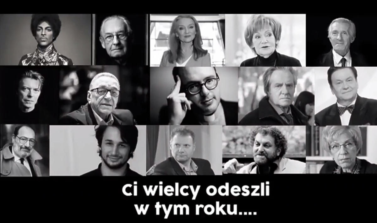 Znani, których pożegnaliśmy w 2016 roku