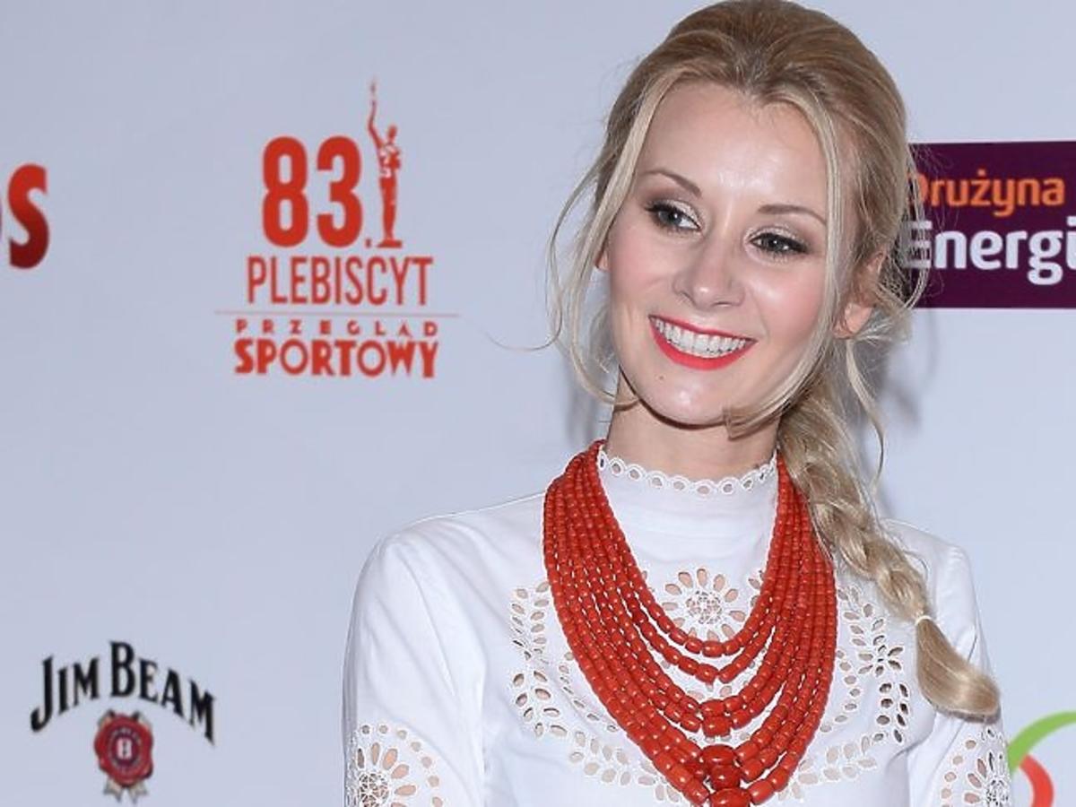 Żona Kamila Stocha na Balu Mistrzów Sportu