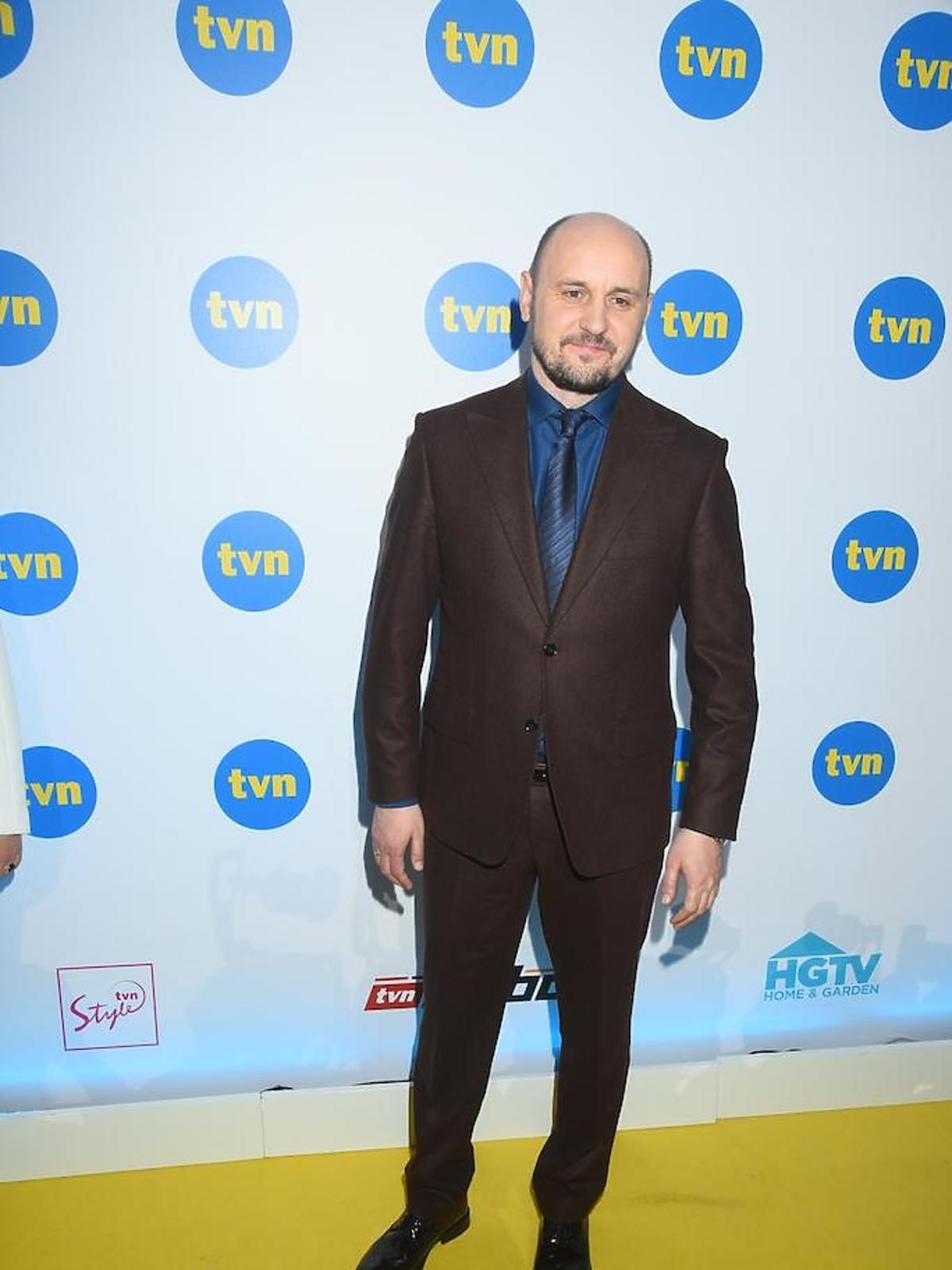 Adam Woronowicz na konferencji TVN
