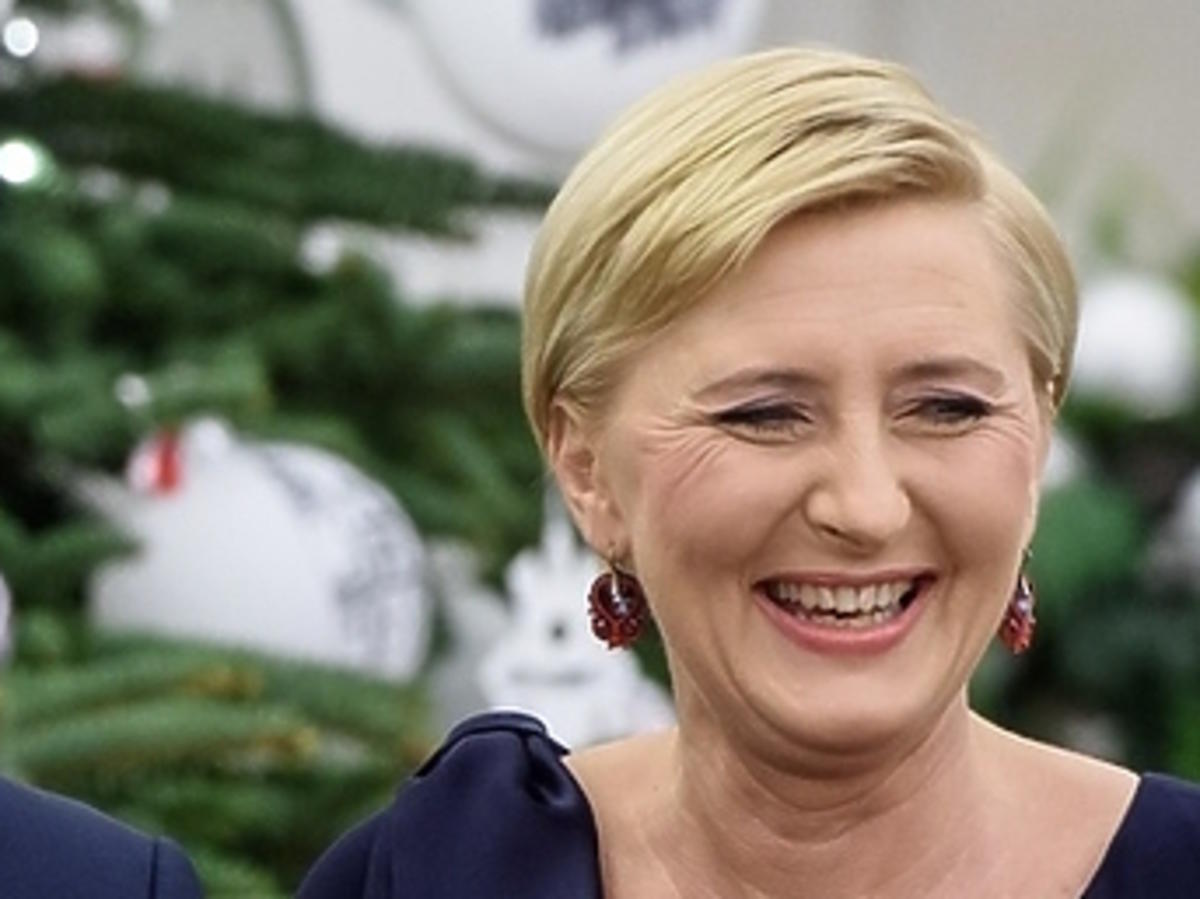Agata Duda, sukienka na święta