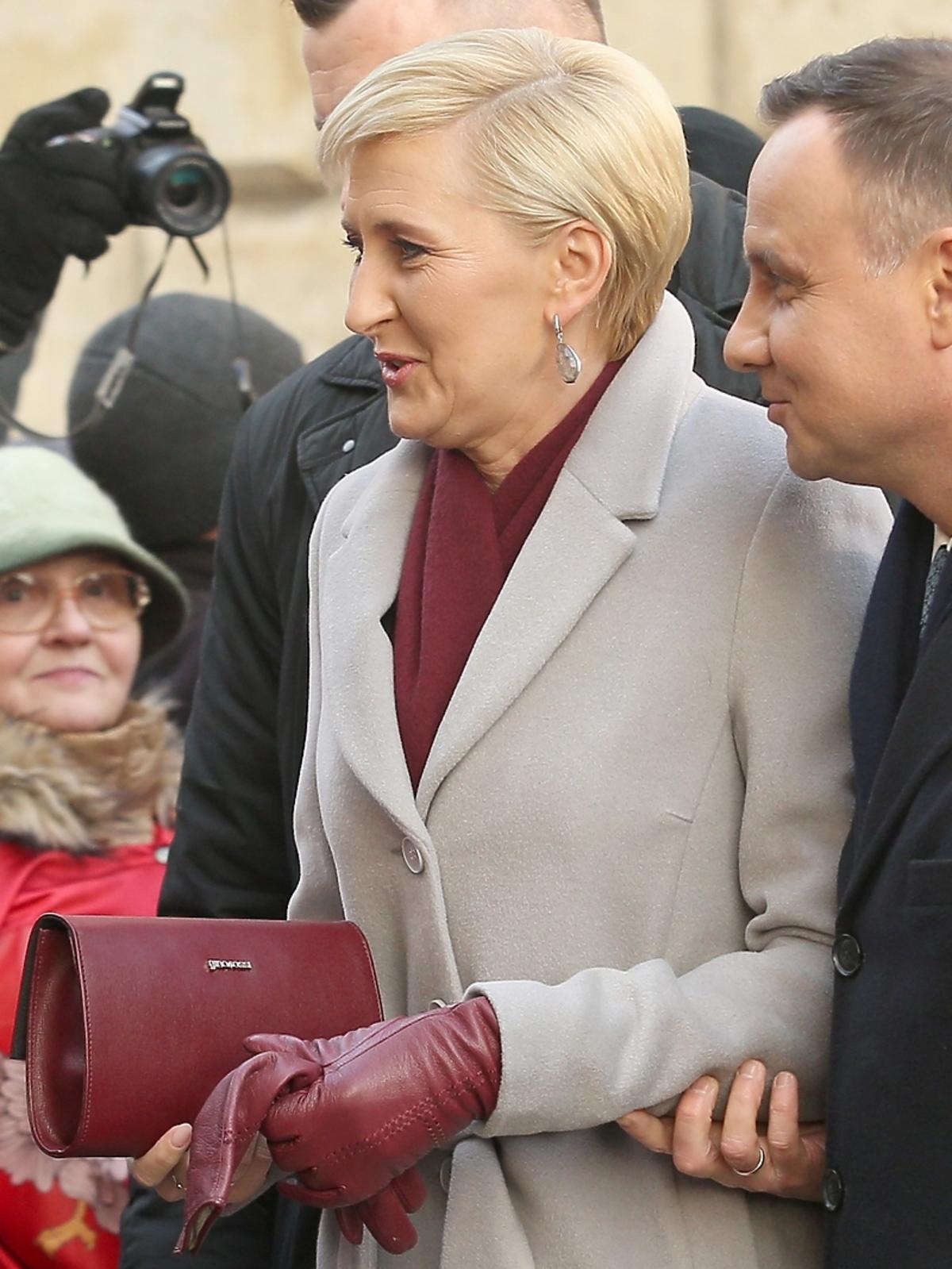 Agata Duda z torebką Gino Rossi