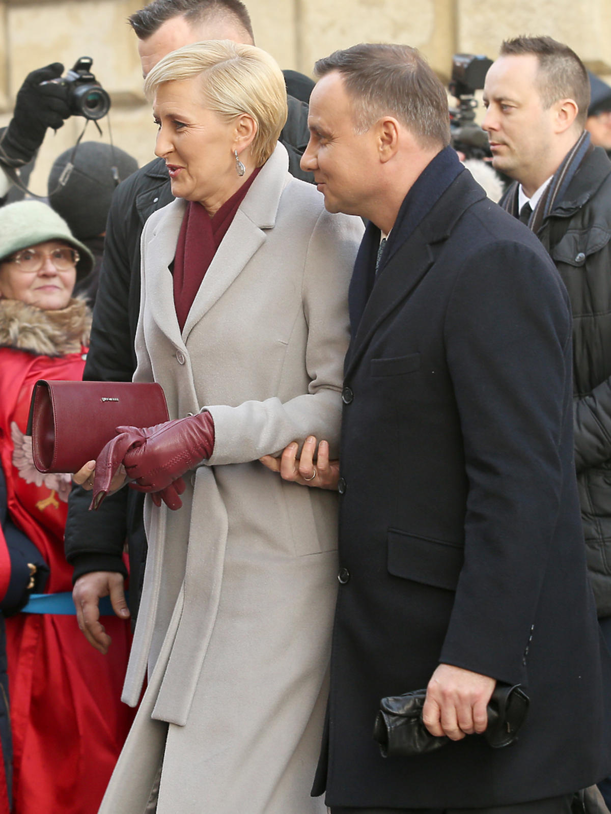 Agata Duda z torebką Gino Rossi