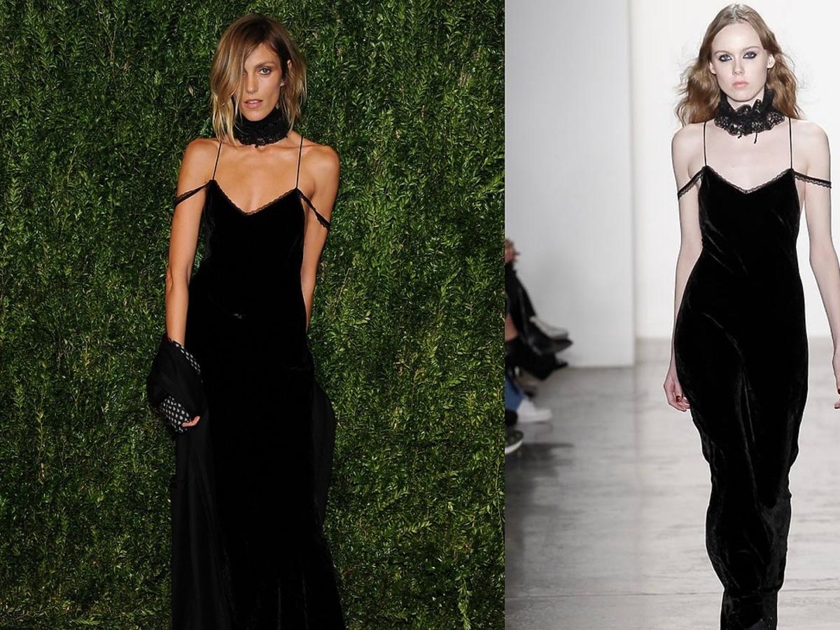 Anja Rubik w sukience Adama Selmana