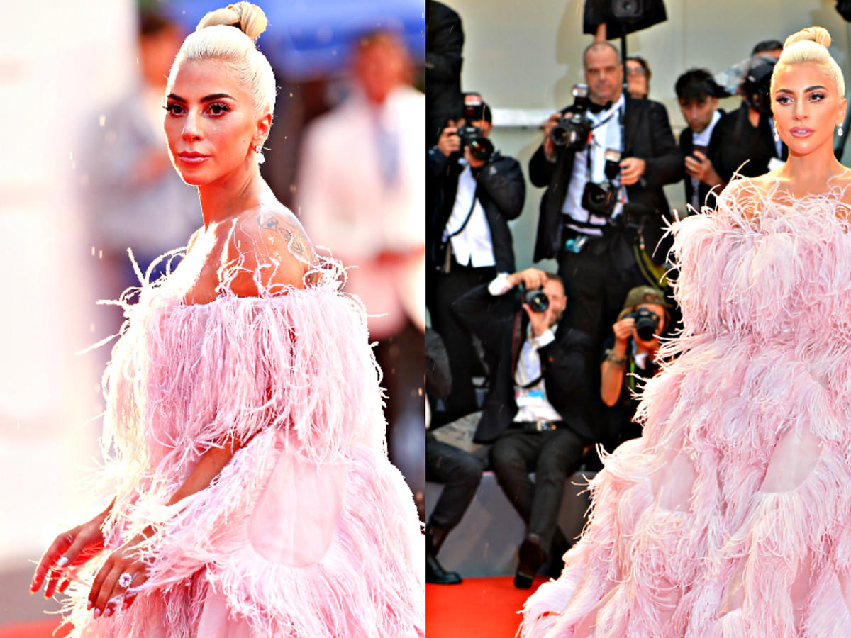 Lady Gaga w sukience od Valentino wyglądała jak milion dolarów
