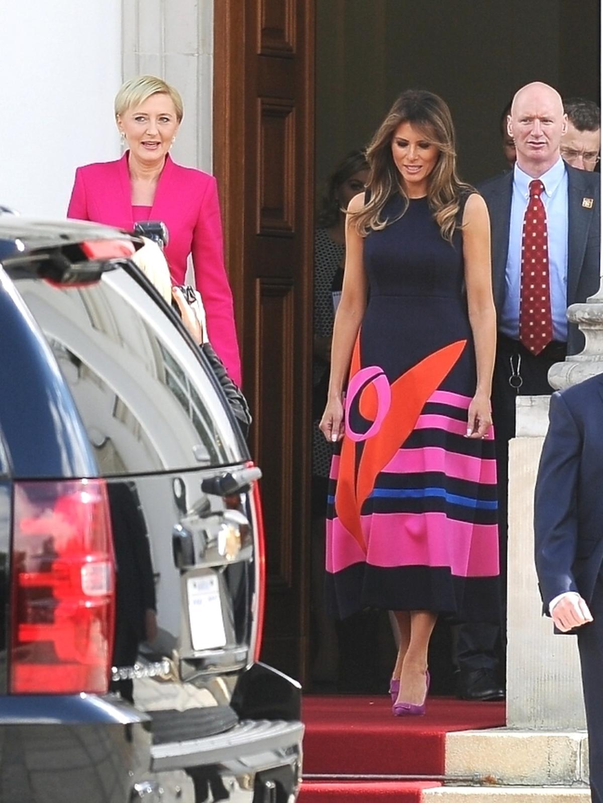 Melania Trump w sukni Delpozo pre-fall 17