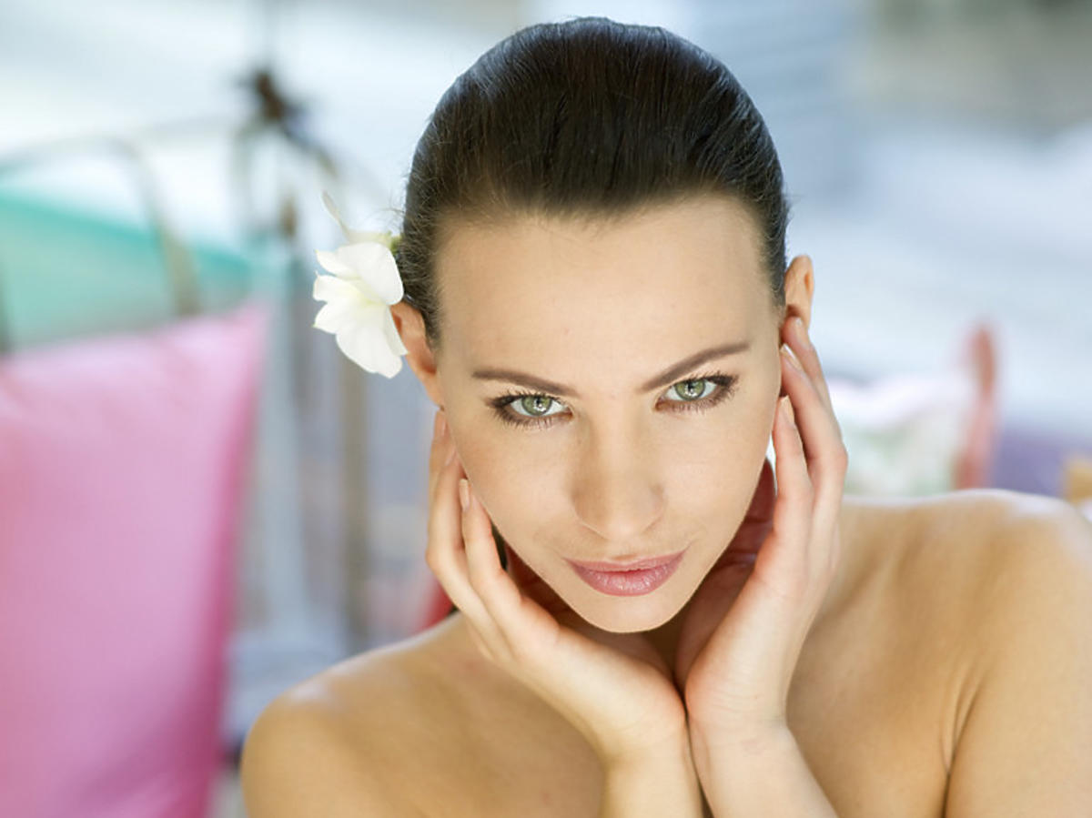 Modelka w ręczniku