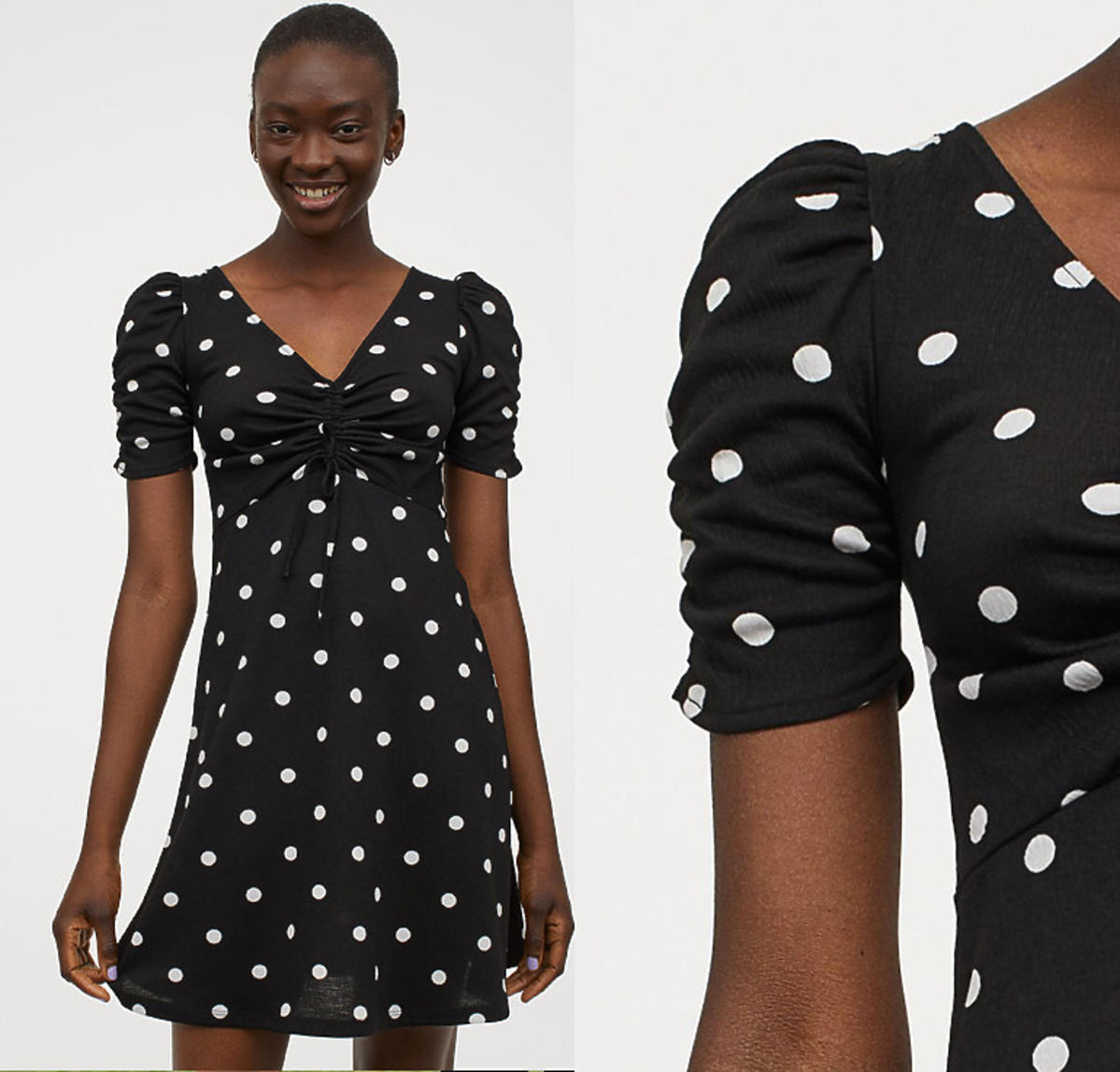 Sukienka z bufiastym rękawem 59,99 zł, H&M