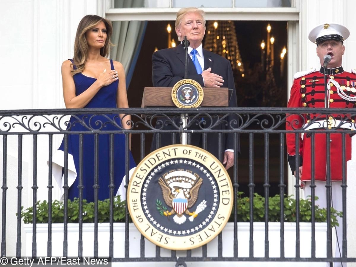 Melania i Donald Trump na pikniku z okazji 4 lipca