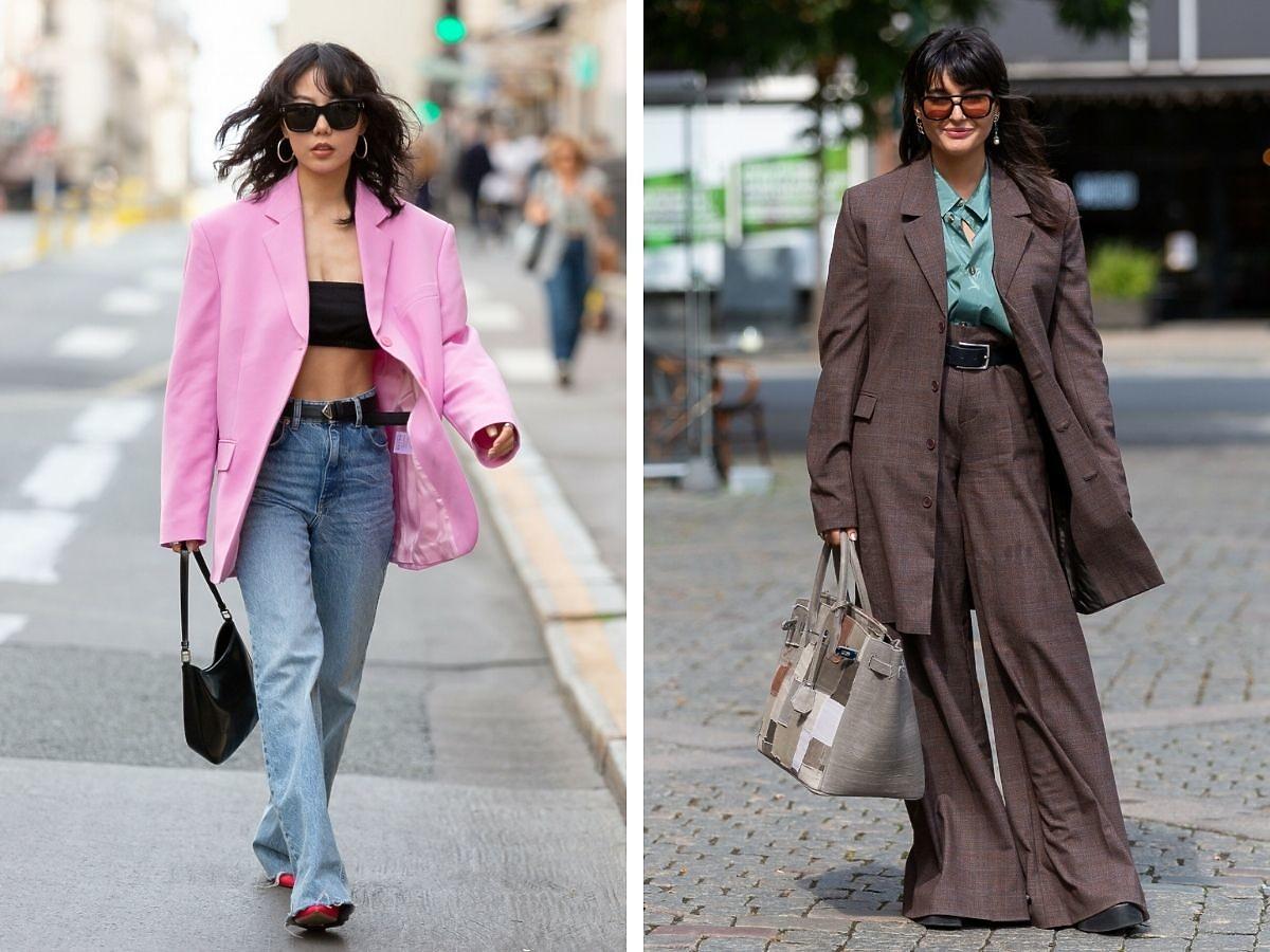 Moda uliczna z tygodni mody w Paryżu i Kopenhadze