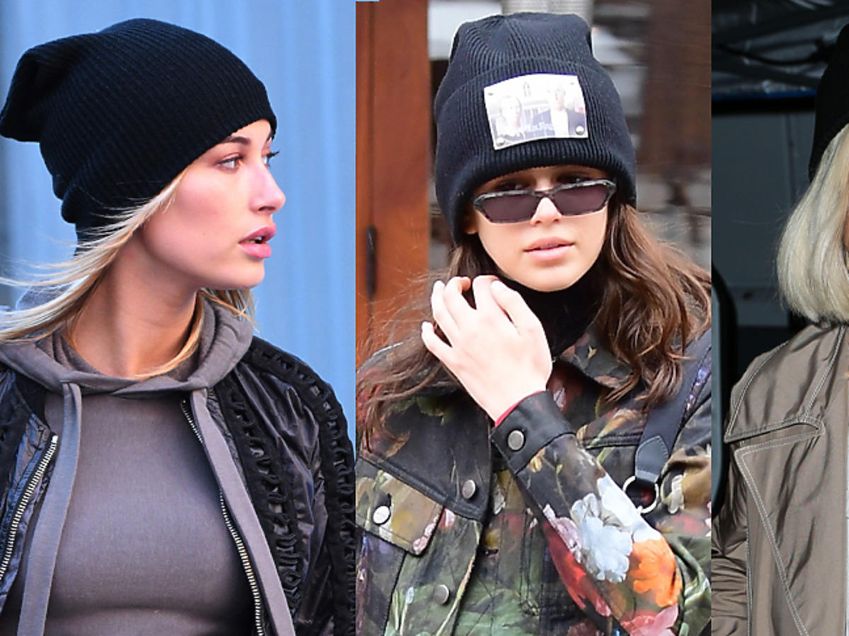 Gwiazdy w czapkach: Hailey Baldwin, Kaia Gerber, Rita Ora