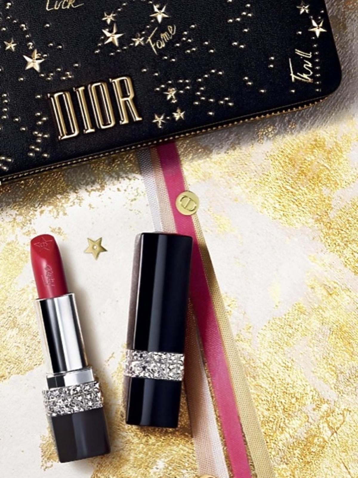 Kosmetyczka i kolekcja szminek Rouge Dior Couture Collection Midnight Wish