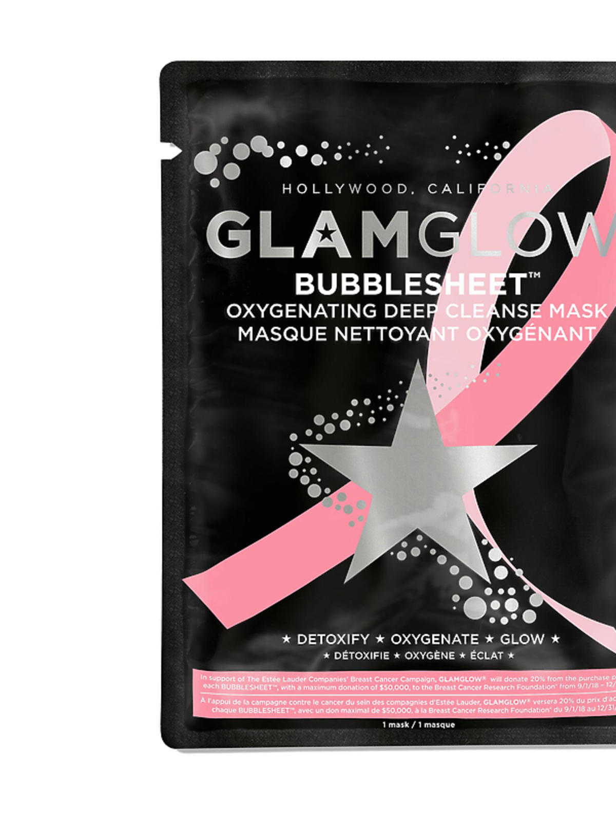 Maseczka oczyszczająca BUBBLESHEETTM Oxygenating Deep Cleanse Mask, GlamGlow, 39 zł (Perfumerie Douglas, Perfumerie Sephora)