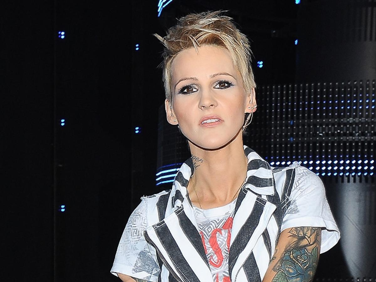 Agnieszka Chylińska na planie programu Mam Talent