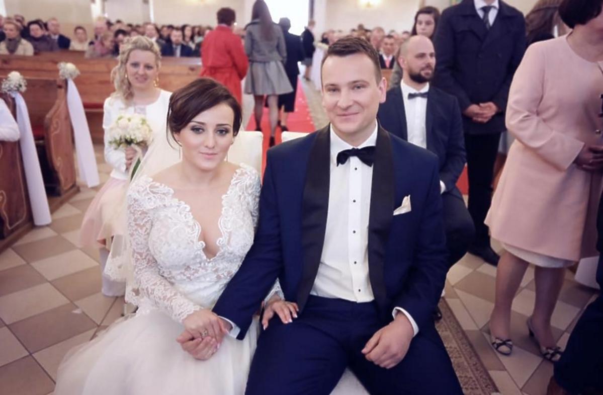 Ania i Grzegorz z Rolnik szuka żony w kościele w dniu ślubu