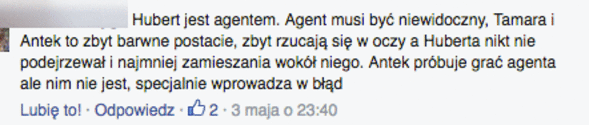 Hubert Urbański jest agentem