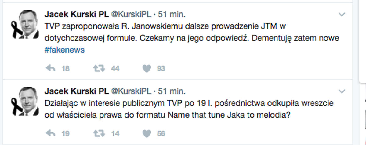 Jacek Kurski odniósł się do plotek na temat odejścia z TVP Roberta Janowskiego 