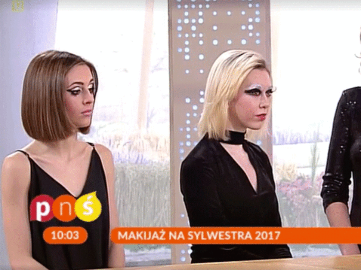 Makijażystka proponuje makijaż na sylwestra w Pytaniu na śniadanie w TVP