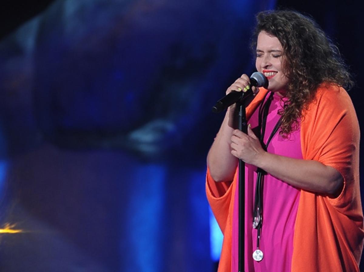 Małgorzata Bernatowicz na planie The Voice of Poland