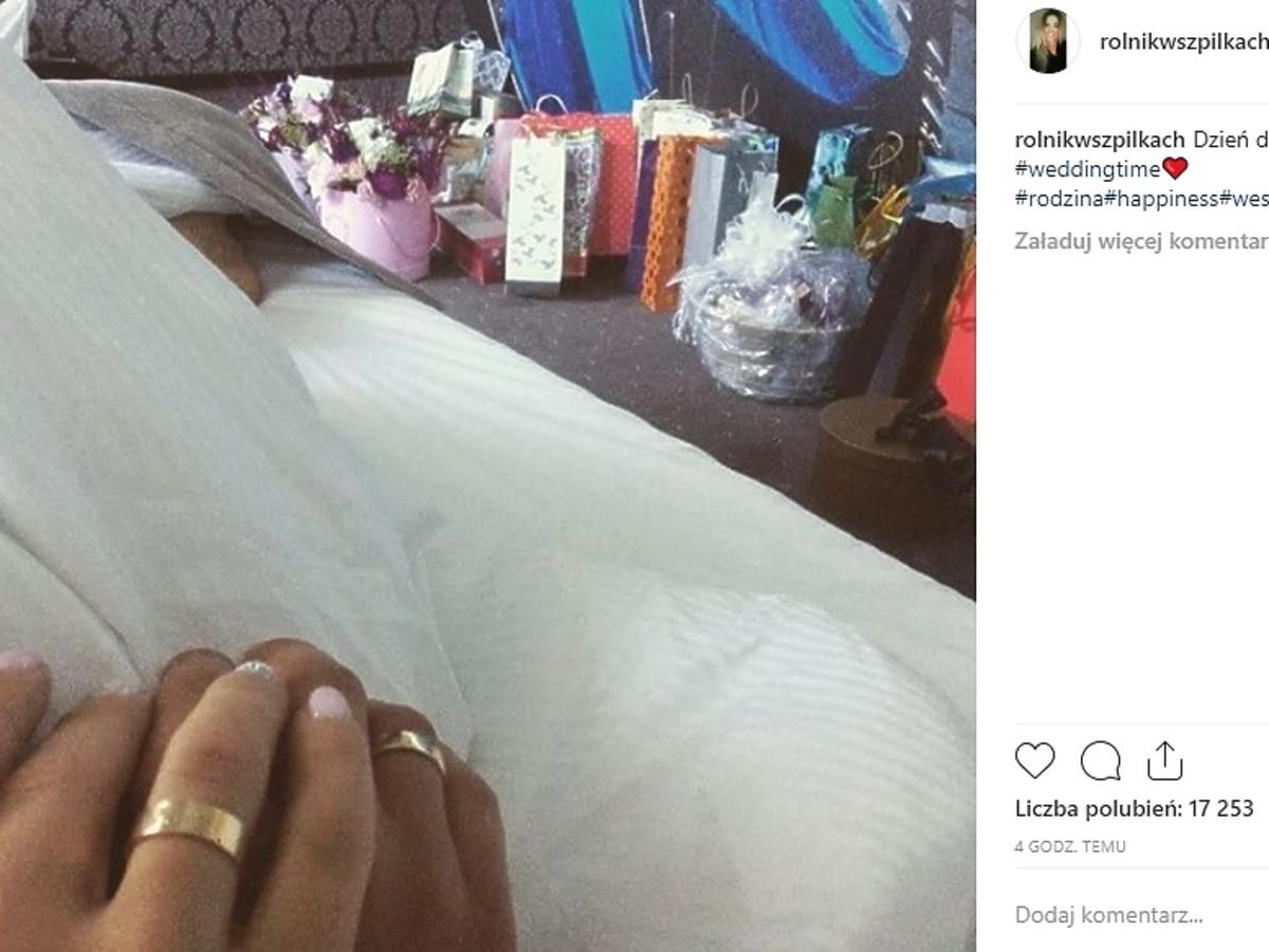 Małgosia i Paweł pokazali obrączki