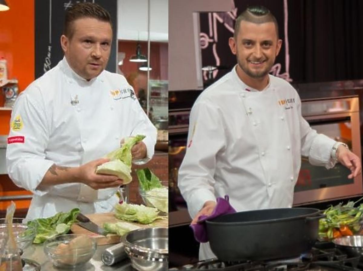 Sandra Kotowicz, Tomasz Purol, Sergiusz Hieronimczak gotują w programie Top Chef